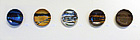 Five Stoneware Chargers