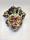 Mask No. 40. Red & Yellow Goggles & Green Dots